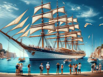 Discover the Splendor of the Royal Clipper as It Anchors at Bandol