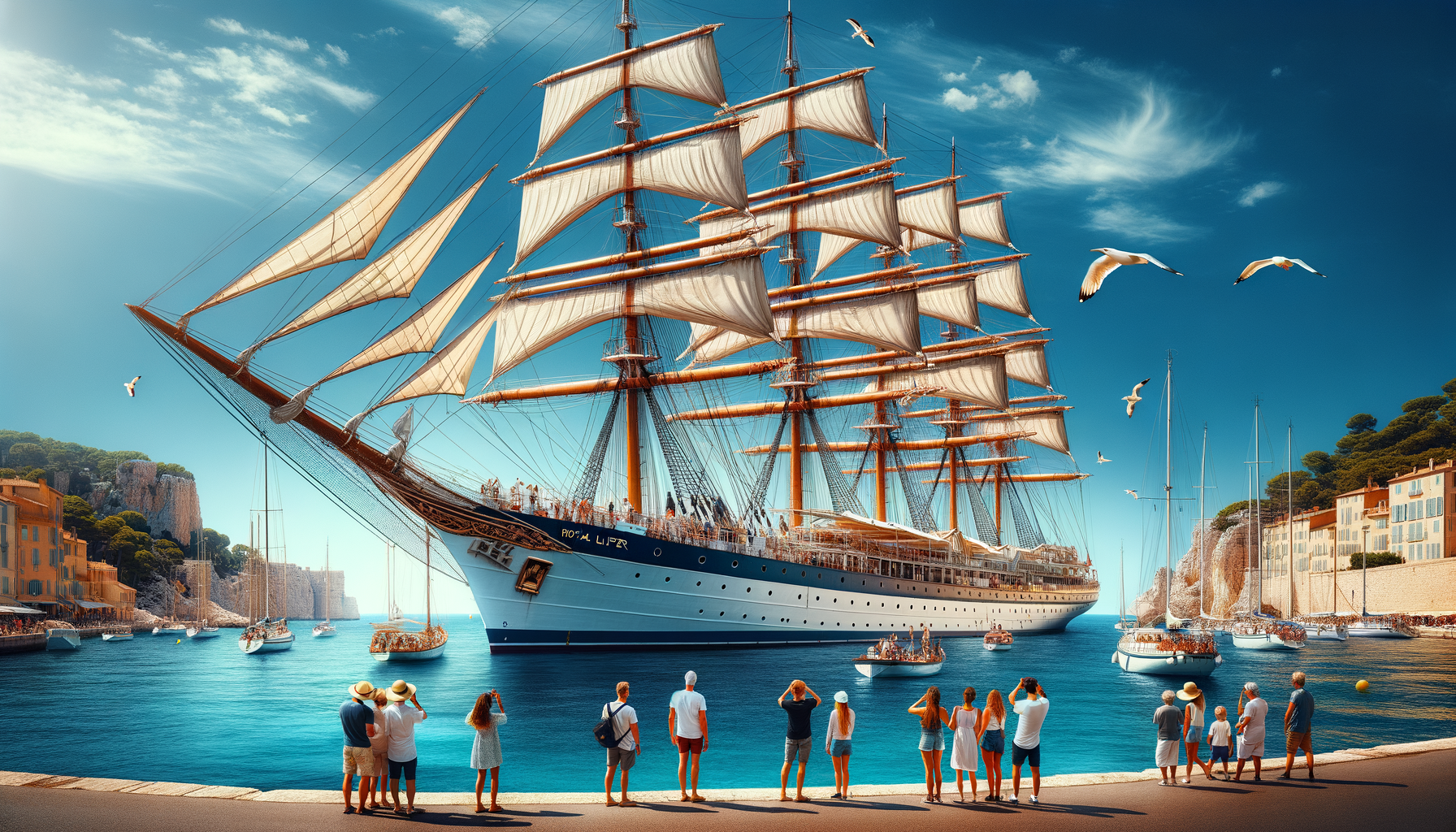 Discover the Splendor of the Royal Clipper as It Anchors at Bandol