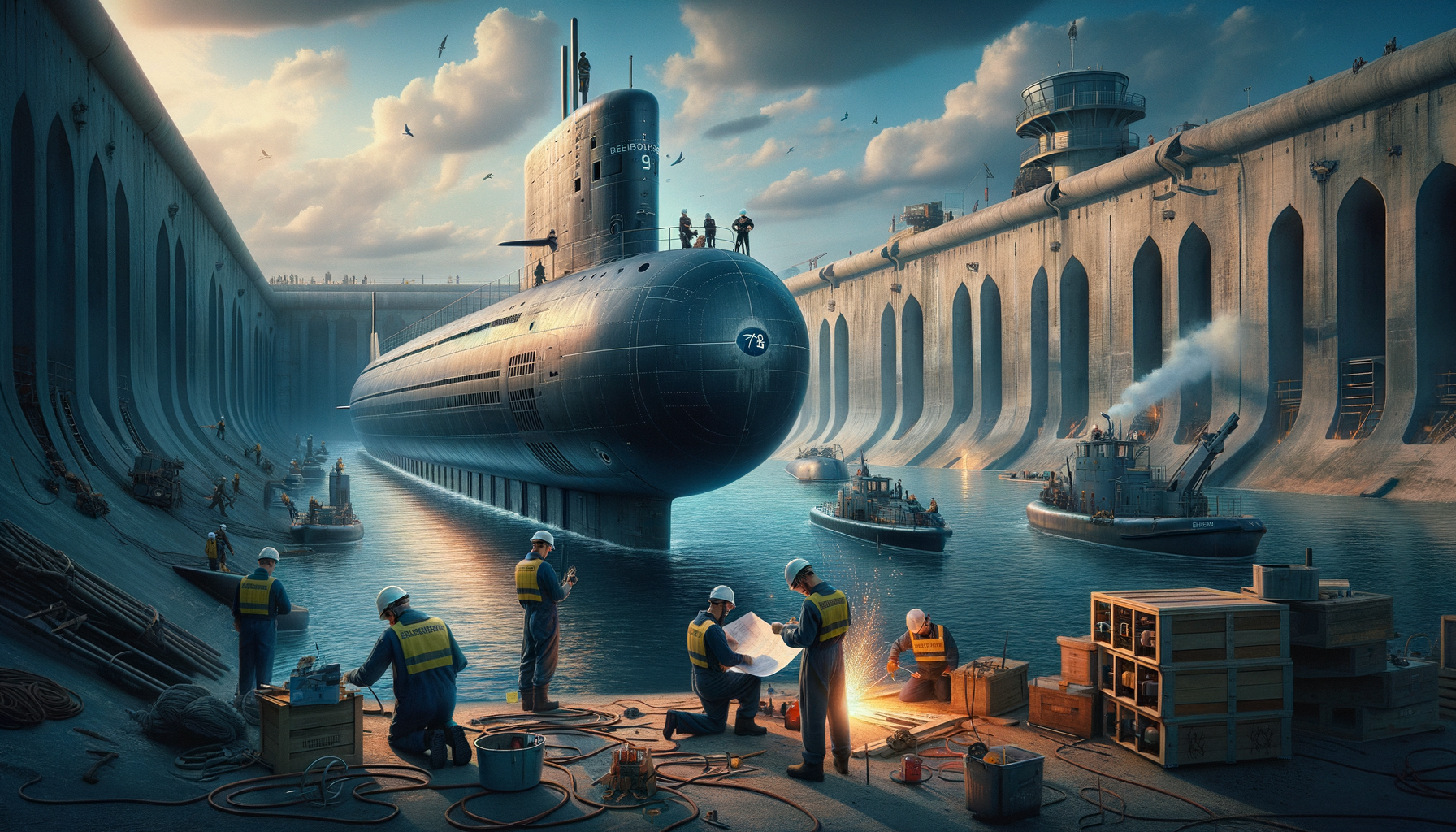 The Landmark Restoration of the Espadon Submarine Museum in Saint-Nazaire